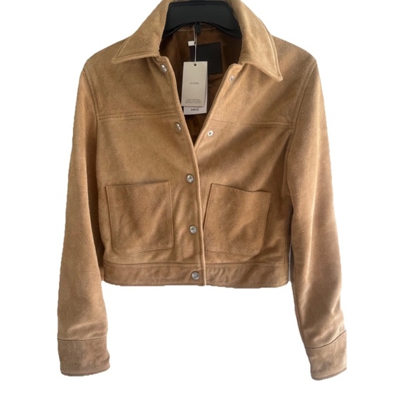 Mango Women’s Suede Leather Jacket, Small, NWT - Picture 7 of 16
